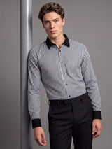 Destiny Gray With White Stripe Premium Giza Designer Shirt
