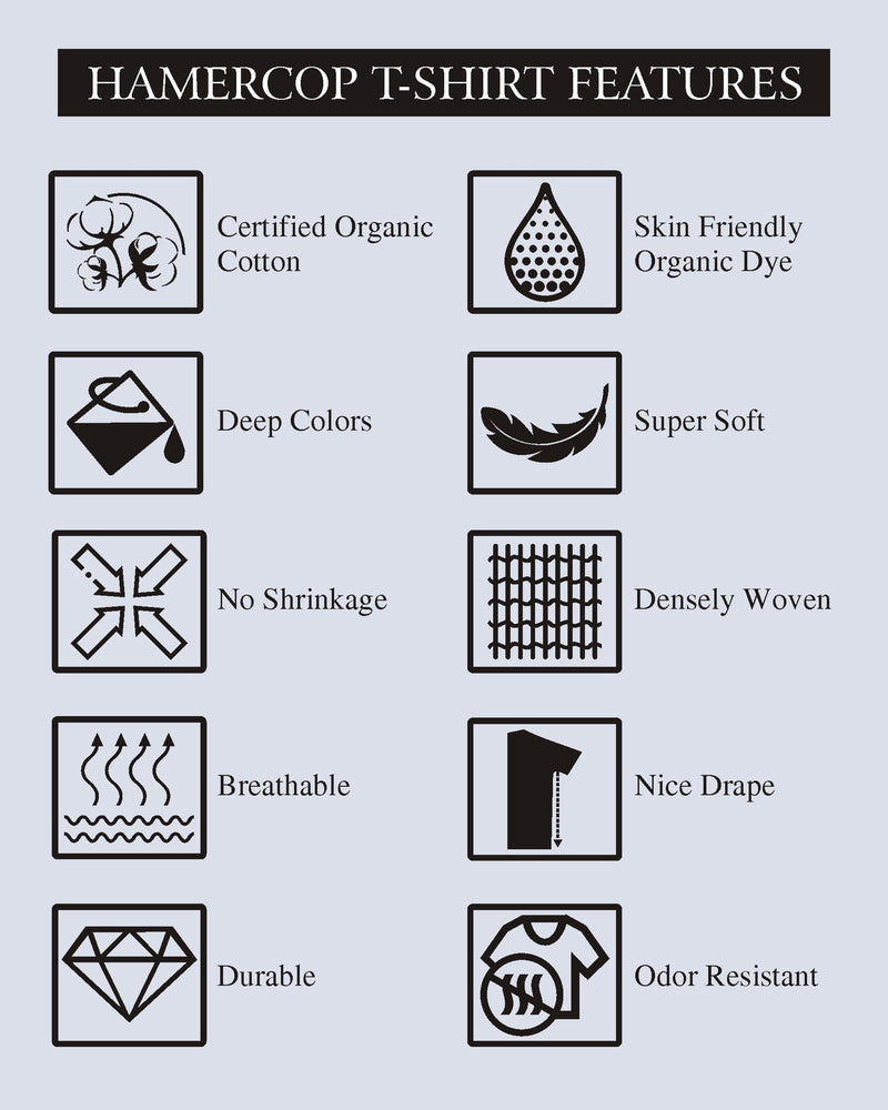 Dusty Olive With Black Premium Cotton Designer T-shirt