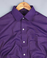 Purple Shadow Luxurious Satin Cotton Party Shirt