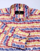 Saltaire Brushy Candy Colorful Printed Premium Cotton Shirt