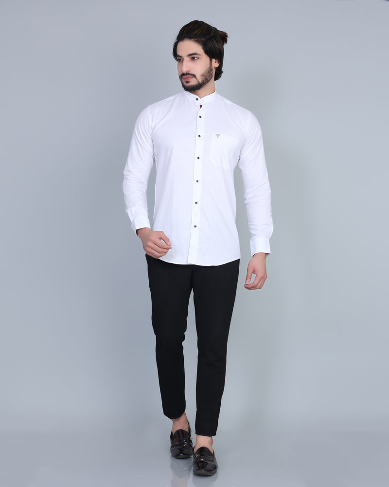 White  Fil-A -Fil Premium Cotton Shirt