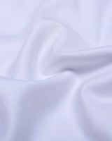 White With Black Hamercop Designer Dobby Cotton Formal Shirt