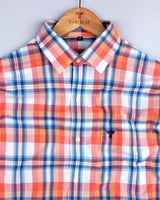 Cibaka Multicolored Check Formal Cotton Shirt
