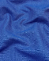 Yale Blue Pin Dot Texture Dobby Cotton Formal Shirt