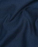 Visa Blue Classic Cotton Linen Formal Shirt