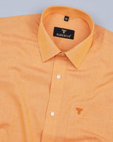 Candlelight Orange FilaFil Premium Cotton Solid Shirt