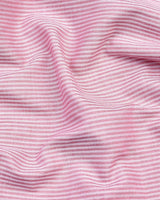 Kobi Pink Vertical Stripe Dobby Cotton Shirt