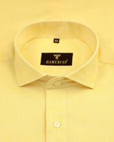 Arizona Yellow FilaFil Premium Cotton Solid Shirt