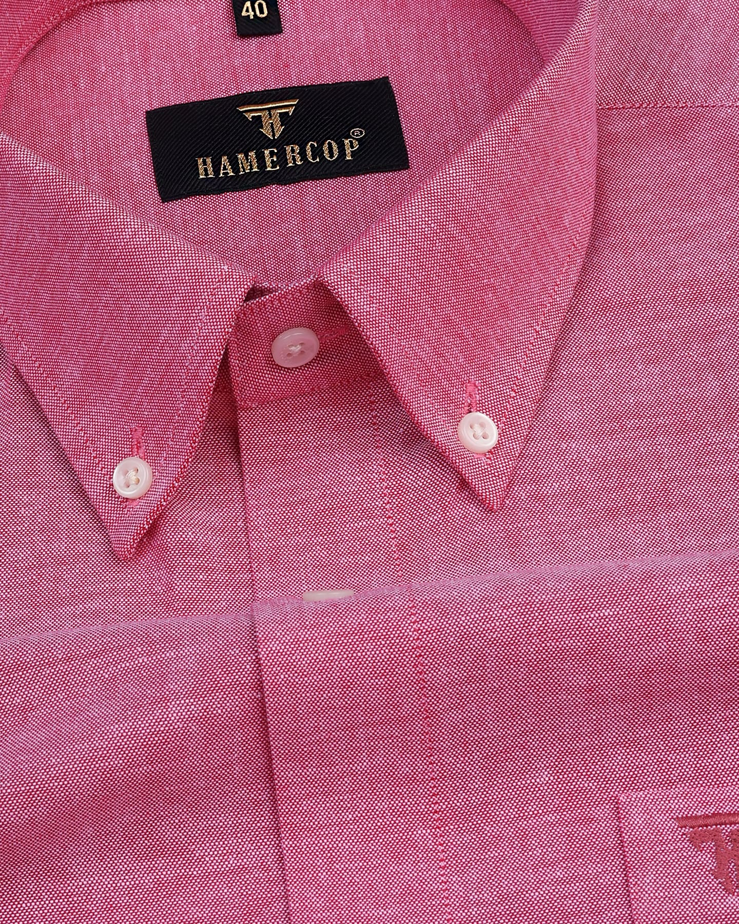 Mystic Pink Oxford Cotton Solid Formal Shirt – Hamercop