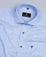SkyBlue Two Sprinkle Shaded Laxurious Cotton Shirt