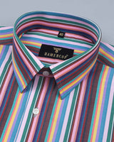 Flashy Multicolored Stripe Premium Cotton Shirt