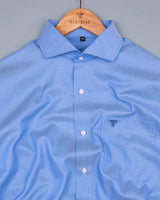 Argentina Blue Dobby Cotton Formal Shirt