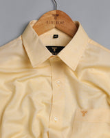 Butter Yellow Luxurios Cotton Linen Shirt