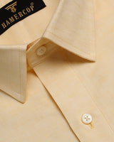 Butter Yellow Luxurios Cotton Linen Shirt