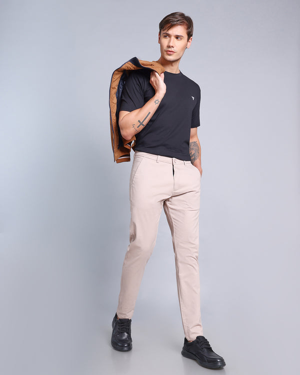 Light Dusty  Pink Stretch Cotton Chinos