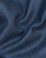 Navyblue Solid Single Breasted Wool Rich Blazer