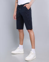 Midnight Navyblue Stretch Cotton Shorts