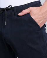 Midnight Navyblue Stretch Cotton Shorts