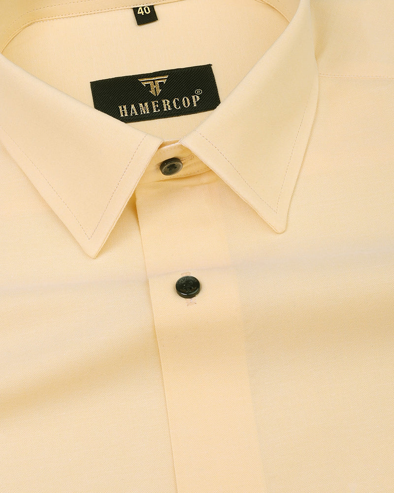 Navajo Yellow Luxurious Oxford Linen Cotton Shirt
