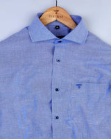 Pacific Blue Oxford Premium Cotton Shirt