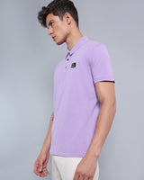 Orchid Purple Pique Pima Smooth Polo Tee