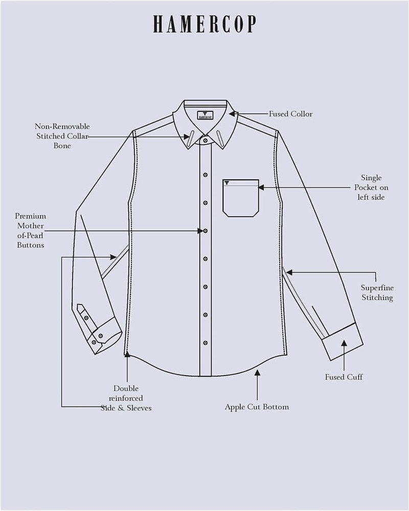 Argon Gray And White Stripe Oxford Cotton Designer Shirt