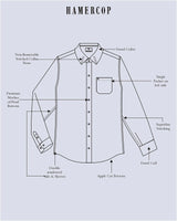 Windsor Brown With White Jacquard Cotton Designer Shirt