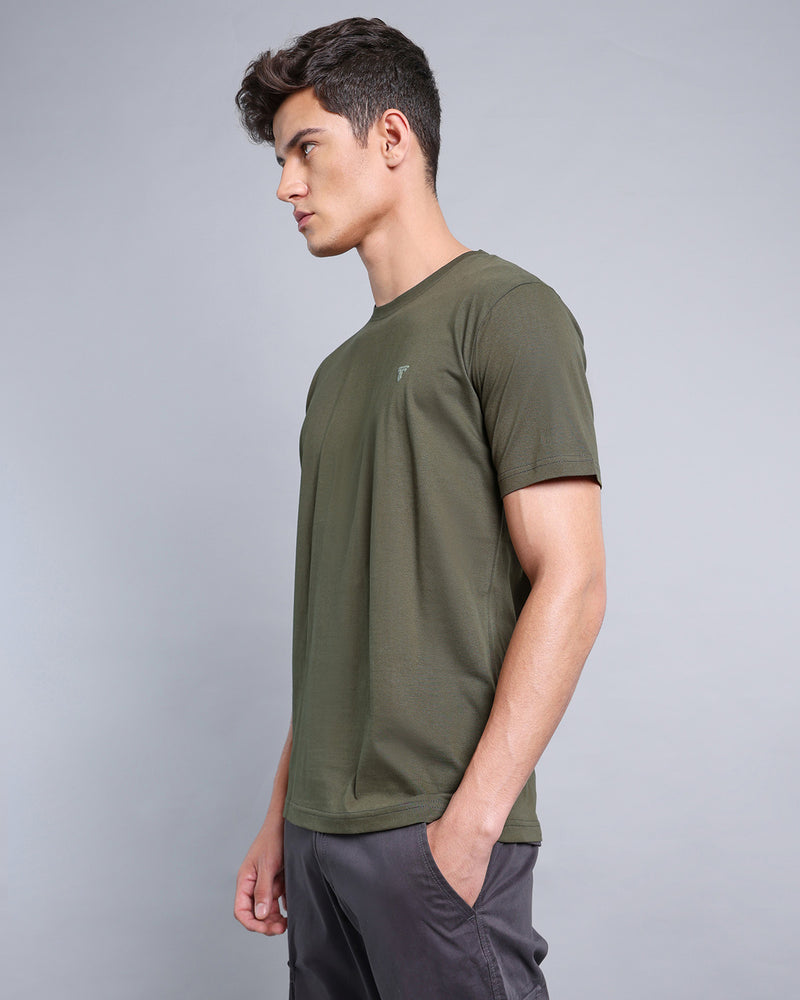 Olive Green Super Soft Premium Cotton T-Shirt – Hamercop